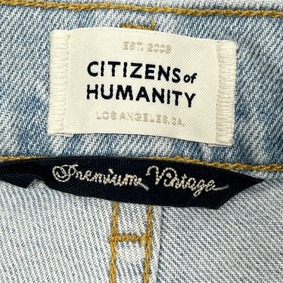 Citizens of Humanity Calista Curve Jeans 26" Exposed Zipper Balloon Barrel Leg - Picture 5 of 14